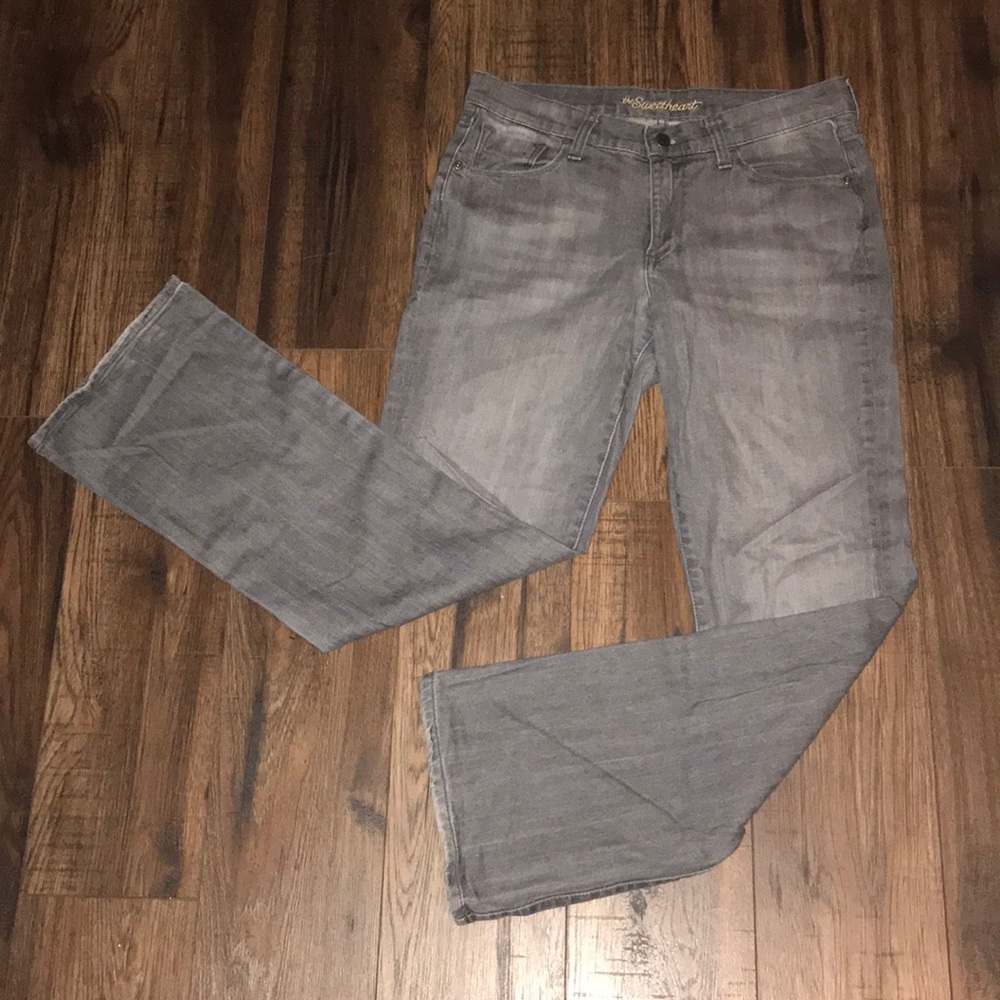 Size 8 Regular Grey Old Navy Sweetheart Jeans - Picture 2 of 9